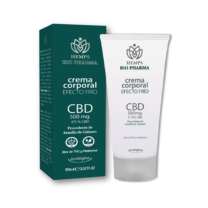 crema corporal efecto frio cbd hemps biopharma