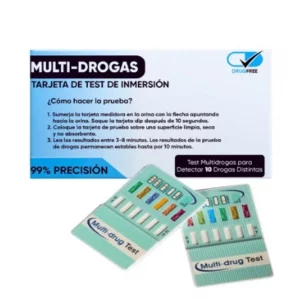 Test multidroga detección rápida de 10 drogas vía orina (pack 10 unid)